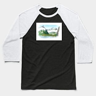 Milford Track - Milford Sound from Sandfly Point Baseball T-Shirt